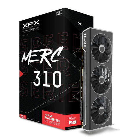 XFX Speedster MERC310 AMD Radeon RX 7900XT Ultra Gaming Graphics Card with 20GB GDDR6, AMD RDNA 3 RX-79TMERCU9
