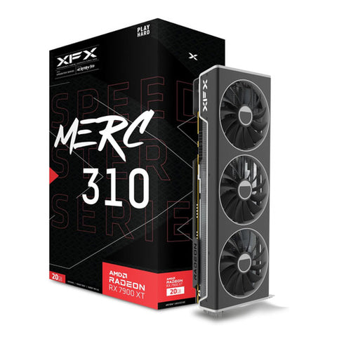 XFX RX-79TMERCUR Speedster MERC310 AMD Radeon RX 7900 XT Gaming Graphics Card with 20GB GDDR6, AMD RDNA 3