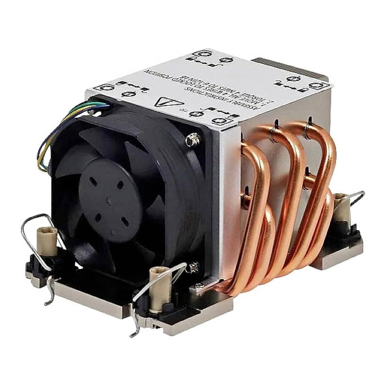 Dynatron Intel Socket LGA 4677 Sapphire Rapids Aluminum Fin Stack, Heatpipes, Heatsink, PWM side Blow Fan, 350 TDP S5R1