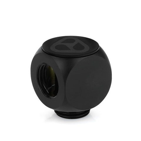 Thermal Grizzly TG-DM-FIT-0004 DeltaMate Rotary T Fitting G1/4 Male + Dual Female Tee Connector for Custom PC WaterCooling-Black