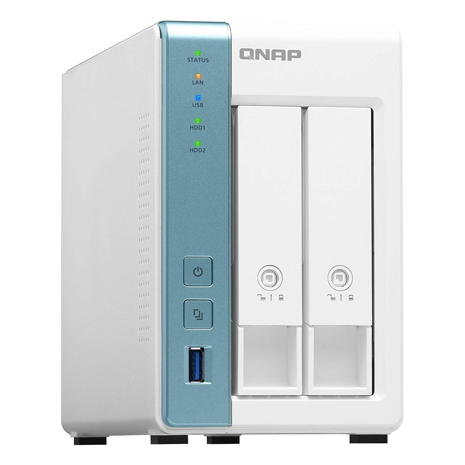 QNAP TS-231K 2-Bay Personal Cloud NAS for Backup and Data Sharing. Annapurna Labs 4-core 1.7GHz, 1GB RAM