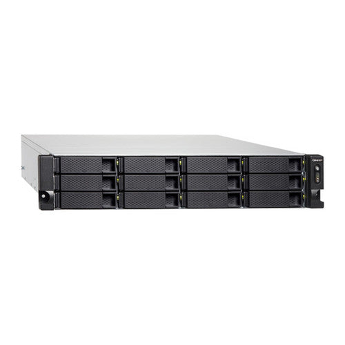 QNAP 2U 12-Bay QTS hero NAS, AMD Ryzen 7 3700X , 128GB DDR4 RAM ,500W redundant power supply TS-H1277XU-RP-3700X-128G-US