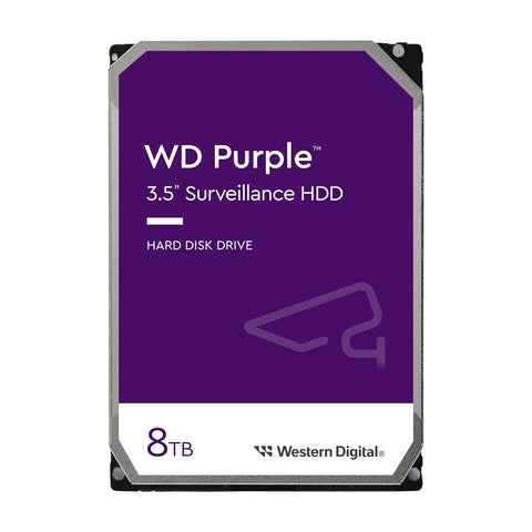 WD 8TB WD Purple Surveillance Internal Hard Drive HDD - SATA 6 Gb/s, 256 MB Cache, 3.5" (WD85PURZ)