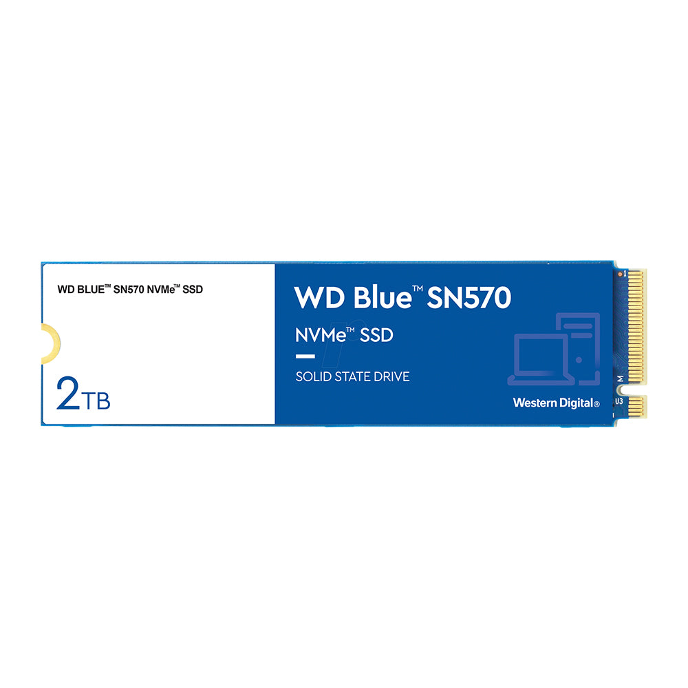 WD WDS200T3B0C 2TB WD Blue SN570 NVMe Internal Solid State Drive SSD - Gen3 x4 PCIe 8Gb/s, M.2 2280, Up to 3,500 MB/s