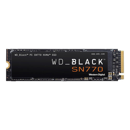 WD BLACK 500GB SN770 NVMe Internal Gaming SSD Solid State Drive - Gen4 PCIe, M.2 2280, Up to 4,000 MB/s (WDS500G3X0E)