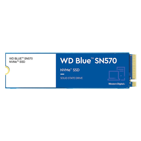 WD Blue SN570 1TB Internal Solid State Drive NVMe SSD WDS100T3B0C - Gen3 x4 PCIe 8Gb/s, M.2 2280, Up to 3,500 MB/s