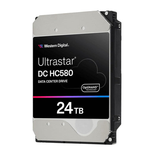 WD Ultrastar DC HC580 Hard Drive 24 TB 3.5" SATA 6Gb/s 7200 RPM Internal Hard Drive WUH722424ALE6L4