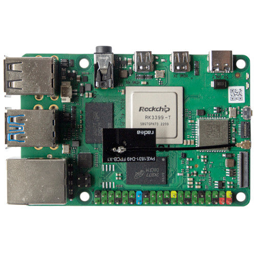 OKdo ROCK 4 Model C+ 4GB Single Board Computer Rockchip RK3399-T Arm Cortex-A72 RS114CP-D4