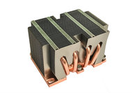 Dynatron B8 2U Passsive Aluminum Heatsink Stacked fin soldered on Copper base with 4x Heatpipes directly contact CPU for intel Skylake Socket 3647 Narrow