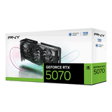 PNY NVIDIA GeForce RTX 5070 Triple Fan Graphic Card - 12 GB GDDR7 - PCIe 5.0 x16 - 250 W VCG507012TFXPB1