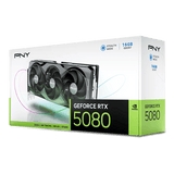 PNY NVIDIA GeForce RTX 5080 16GB 256-Bit GDDR7 DLSS 4.0 PCI Express 5.0 x16 Video Card VCG508016TFXPB1