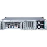 QNAP 2U 12-Bay QTS hero NAS, AMD Ryzen 7 3700X , 128GB DDR4 RAM ,500W redundant power supply TS-H1277XU-RP-3700X-128G-US