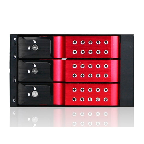 iStarUSA BPN-DE230SS-RED 2x5.25 to 3x3.5 SAS Cage Red