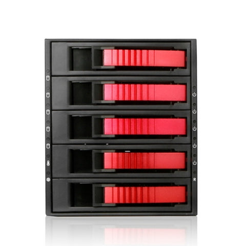 iStarUSA BPU-350SATA-RED 3x5.25 to 5x3.5 SATA Cage-Red
