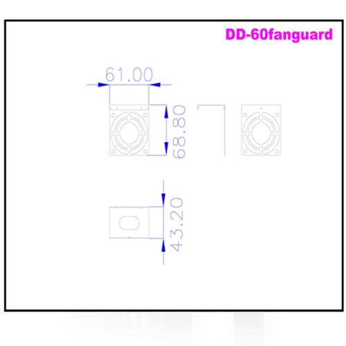 iStarUSA DD-FANGUARD-6 60mm Fan Guard