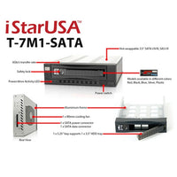 iStarUSA T-7M1-SATA-BPL 1x5.25 Audio SATA Mobile Rack