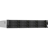 QNAP 2U 12-Bay QTS hero NAS, AMD Ryzen 5 7000 series,16GB DDR5 non-ECC RAM, 550W redundant TS-H1277AXU-RP-R5-16G-US