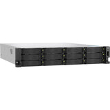 QNAP 2U 12-Bay QTS hero NAS, AMD Ryzen 5 7000 series,16GB DDR5 non-ECC RAM, 550W redundant TS-H1277AXU-RP-R5-16G-US