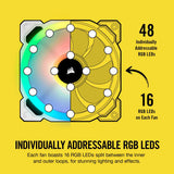 Refurbished Corsair LL Series LL120 RGB, 120mm RGB LED Fan, 3 Pack w/ Lighting Node PRO (White) CO-9050092-WW/RF