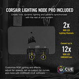 Refurbished Corsair LL Series LL120 RGB, 120mm RGB LED Fan, 3 Pack w/ Lighting Node PRO (White) CO-9050092-WW/RF