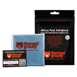 Thermal Grizzly Minus Pad Advance Thermal Interface Pad, 100x100x2.0mm for SSDs, GPUs & Electronics (2-Pack) TG-MP-A-100-100-20-2