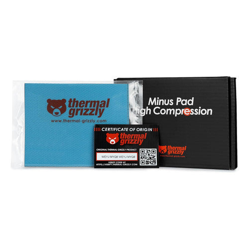 Thermal Grizzly  TG-MP-HC-120-100-40-2 Minus Pad 120x100x4.0mm 2-Pack Thermal Pad, High Conductivity for SSDs,GPUs