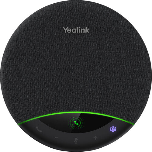 Yealink 1308173 SP96 Bluetooth Speakerphone for Conference, Teams Certified LCD Screen Smart AI Noise-Canceling
