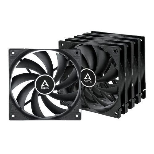 Arctic ACFAN00250A F12 PWM PST 120mm 1350RPM Case Fan quiet motor - Black (Pack of 5)