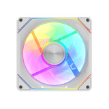 darkFlash G24, Single 120mm Magnetic ARGB PWM Case Reverse Fans, FDB Bearing, Magnetic Splice Design, Up to 2000RPM (No Cables Included) - White