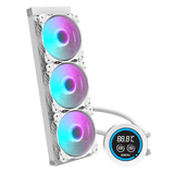 darkFlash DF-DN360D-WH AIO CPU Liquid Cooler ARGB, PWM Fans, Compatible with Intel 1851/1700, AMD AM4/AM5- White