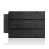 iStarUSA BPN-DE340SS-BLACK 3x5.25 to 4x3.5 SAS Trayless Hot-Swap Black