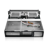iStarUSA D-200SEA-RD 2U Compact Rackmount Chassis with SEA Bezel Red