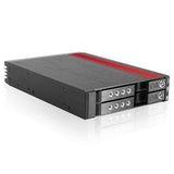 iStarUSA BPN-2535DE-SA 3.5 to 2x2.5 SATA 6.0 Gbs Hot-Swap Drive Cage