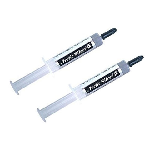 Arctic Silver AS5-12G X2 5 Thermal Compound Size-12.0 Gram Tube 2 Pack