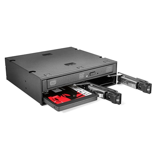 iStarUSA T-5K225T-SA 5.25-Inch to Slim ODD and 2x 2.5-Inch SATA 6Gbps Trayless Hot-Swap Cage