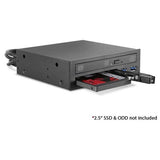 iStarUSA T-5K25TU-SA Trayless 5.25-Inch to Slim ODD and 2.5-Inch w/ USB 3.0