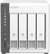 QNAP 4 Bay NAS with Quad-core Processor, 4 GB DDR4 RAM and 2.5GbE Network (TS-433-4G-US)