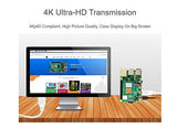 Raspberry Pi Micro HDMI to HDMI HD Video Cable Applicable Computer Support Transmission 1M White T7689AX