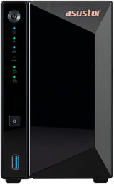 Asustor Drivestor 2 Pro Gen2 2 Bay NAS, Quad-Core 1.7GHz CPU, 2.5Gbe Port, 2GB DDR4 - Diskless (AS3302T v2)