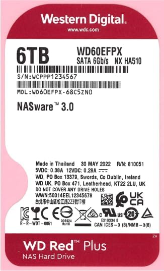 WD Red Plus 6TB NAS Internal Hard Drive - Western Digital HDD