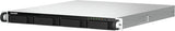 QNAP 1U 4-bay NAS/iSCSI IP-SAN, Intel Celeron N5105/N5095 4C/4T, 8GB DDR4 RAM, 2.5GbE LAN, Redundant PSU TS-464U-RP-8G-US