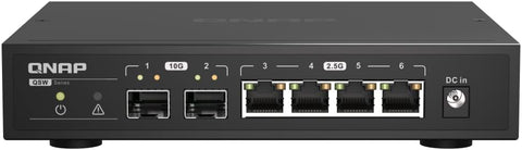 QNAP QSW-2104-2S 6-Port 10GbE/2.5GbE Unmanaged Switch