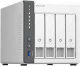 QNAP 4 Bay NAS with Quad-core Processor, 4 GB DDR4 RAM and 2.5GbE Network (TS-433-4G-US)