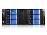 iStarUSA 4U 10-Bay Stylish Storage Server Rackmount 12x3.5" Trayless Hotswap Chassis D410-DE12BL