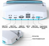 AverMedia X'TRA Go Capture Dock handheld records up to 4K 30 FPS or 1080p 120 FPS, HDMI (White) GC515 White