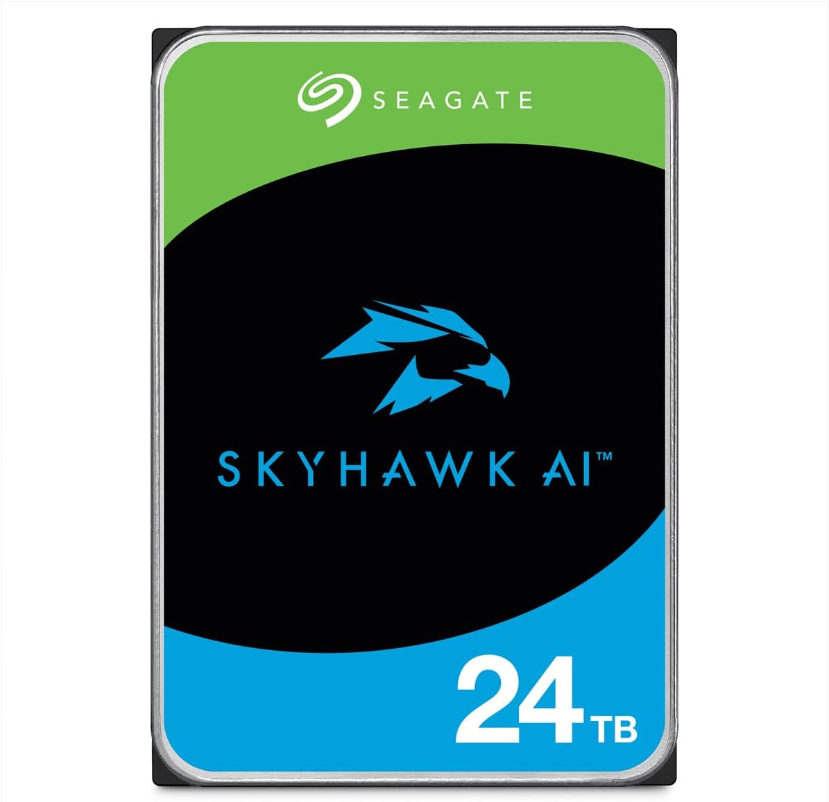 Seagate ST24000VE002 Skyhawk AI 24TB Video Internal Hard Drive HDD – 3.5 Inch SATA 6Gb/s 512MB Cache
