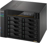 Asustor Lockerstor 10 Gen3 10 Bay NAS, Quad-Core 2.3GHz CPU, 2x10GbE Ports,16G ECC DDR5, 4x M.2 SSD Slots (Diskless) AS6810T