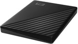 WD 2TB My Passport, Portable External Hard Drive, Black, password protection, USB 3.1/USB 3.0 compatible WDBYVG0020BBK-WESN