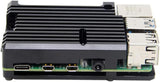 AAAwave Aluminum Alloy Passive Cooling Case for Raspberry Pi 4B Black ODS705