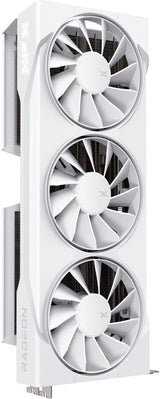 XFX Swift AMD Radeon RX 9070 OC White Triple Fan Gaming Edition with 16GB GDDR6 HDMI 3xDP, AMD RDNA 4 RX-97SWFB3W9